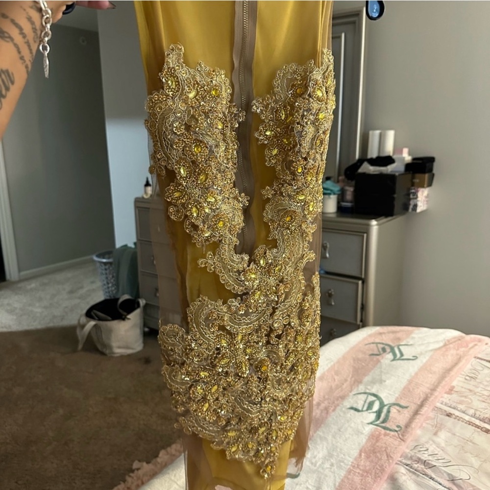 Gold birthday custom dress